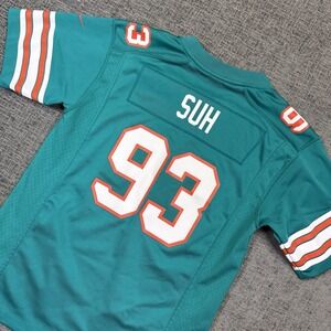 Miami‎ Dolphins Ndamukong Suh #93 Nike Youth Large Football NFL Jersey On Field